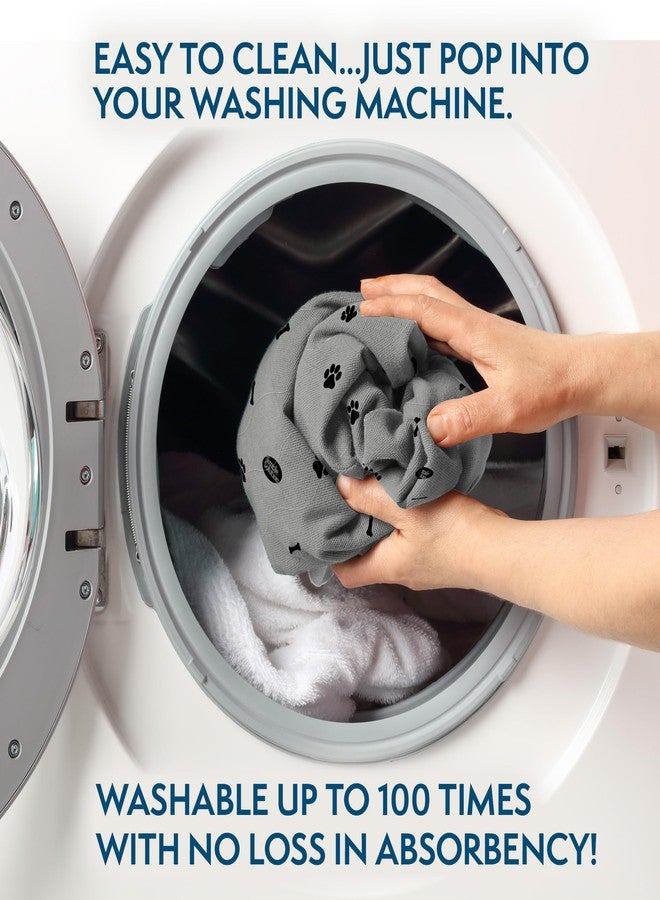 سيمبل سوليوشن وسادة تنظيف كبيرة قابلة للغسل للجراء من سيمبل سوليوشن | وسادة تبول قابلة لإعادة الاستخدام للكلاب | ماصة وتتحكم بالروائح | 34 × 36 بوصة، قطعتان، أبيض - Image 4